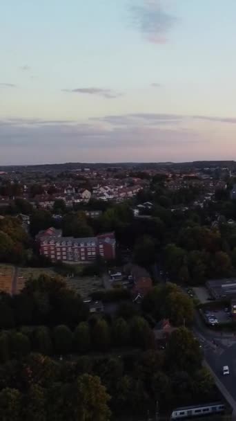 Aerial Footage High Angle Drone View Cityscape Landscape England Great — Stockvideo