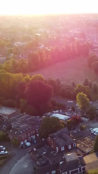 Aerial Footage High Angle Drone View Cityscape Landscape England Great — Video Stock