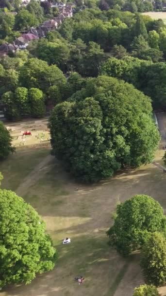 Imágenes Aéreas Alto Ángulo Vista Drone Del Paisaje Urbano Paisaje — Vídeos de Stock