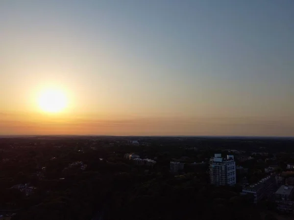 Air View Beach Front Bournemouth City England — стоковое фото