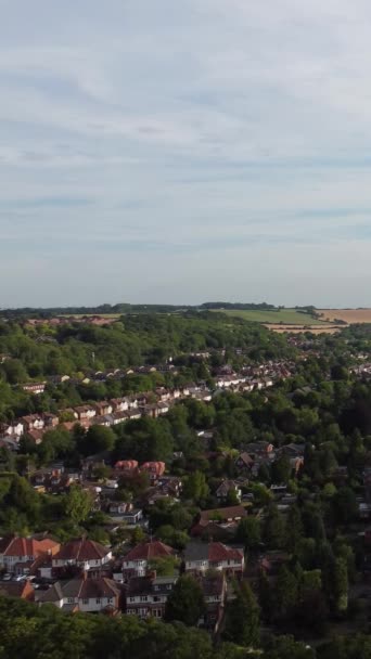 Aerial Footage High Angle Drone View Cityscape Landscape England Great — Stock video