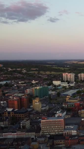 Aerial Footage High Angle Drone View Cityscape Landscape England Great — Vídeos de Stock