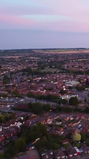 Aerial Footage High Angle Drone View Cityscape Landscape England Great — Stok video