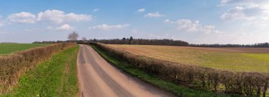 Güzel Hava Yüksek Açılı Panoramik 360 Muhteşem İngiltere manzarası ve Büyük Britanya Şehri manzarası