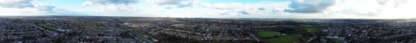 Beautiful Aerial High Angle Panoramic 360 View Gorgeous England Landscape — Φωτογραφία Αρχείου