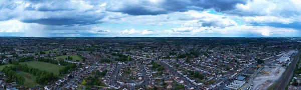 Beautiful Aerial High Angle Panoramic 360 Вид Пейзаж Англії Cityscape — стокове фото