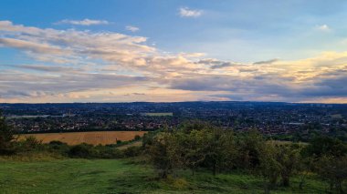 gorgeous and beautiful Sunset Scene at British England Landscape