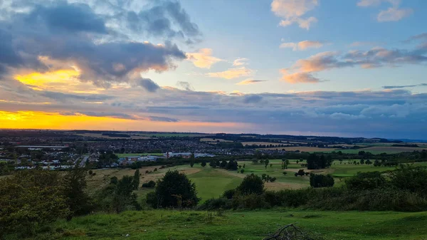 Gorgeous Beautiful Sunset Scene British England Landscape — Photo