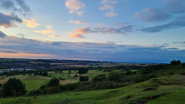 Gorgeous Beautiful Sunset Scene British England Landscape — Photo