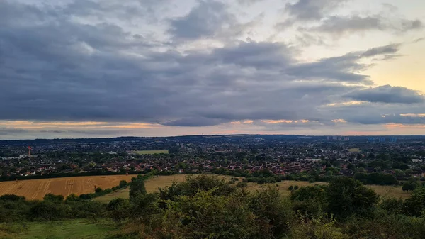 Gorgeous Beautiful Sunset Scene British England Landscape — Stock Photo, Image