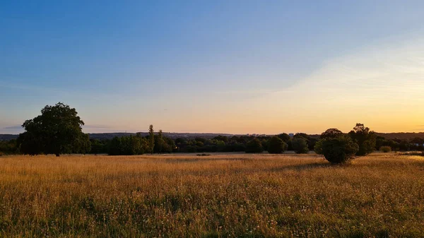 Gorgeous Beautiful Sunset Scene British England Landscape — Foto de Stock