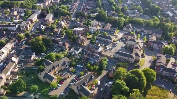 Luftaufnahmen Drohne Hochwinkelaufnahme Von London Luton City England Mit Gebäuden — Stockvideo