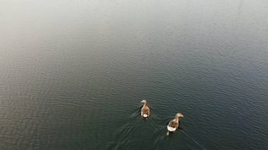 Güzel Gündoğumu ve Renkli Bulutlar, Hava Görüntüsü ve İHA 'nın İngiltere' de çektiği yüksek açı görüntüsü