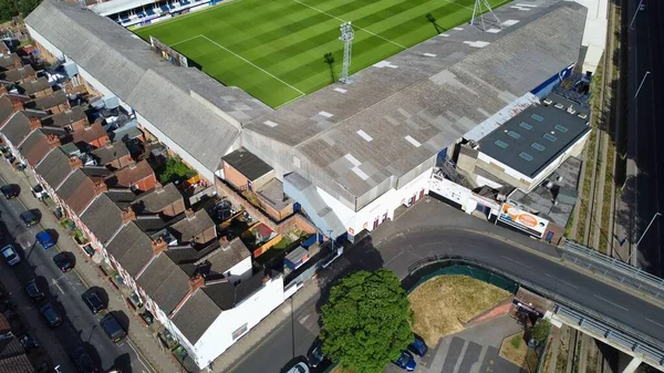 Aerial High Angle View London Luton Football Stadium Bury Park — Φωτογραφία Αρχείου