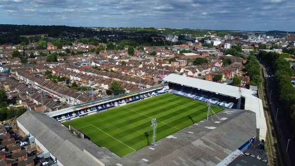 Aerial High Angle View London Luton Football Stadium Bury Park — Φωτογραφία Αρχείου