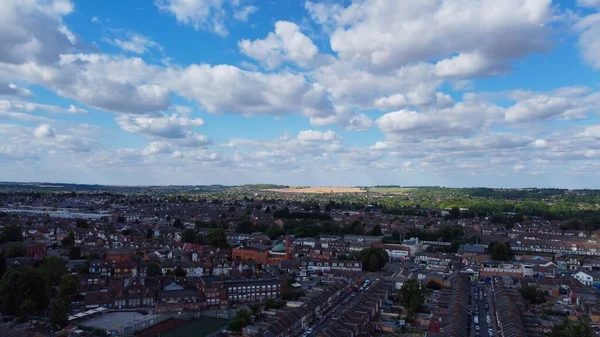 High Angle Aerial View Luton Central Mosque Bury Park Luton — Foto de Stock