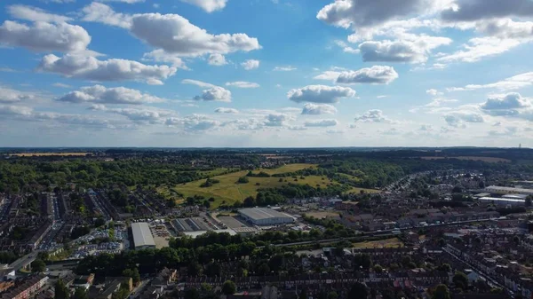 High Angle Aerial View Luton Central Mosque Bury Park Luton — Photo