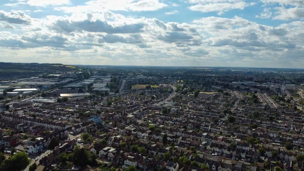 High Angle Aerial View Luton Central Mosque Bury Park Luton — стокове фото