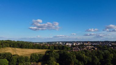 İngiltere 'nin Luton kasabasındaki Wardown Halk Parkı' nın yüksek açılı görüntüsü.