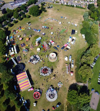 İngiltere 'nin Yüksek Açı Panoramik Hava Görüntüsü Büyük Britanya