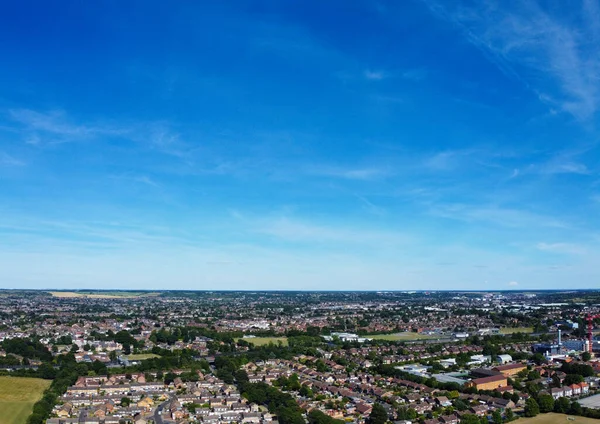 High Angle Panoramic Aerial View England Great Britain — Stockfoto