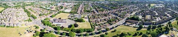 High Angle Panoramic Aerial View England Great Britain — Foto de Stock