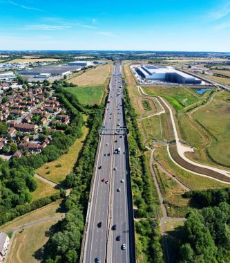 İngiltere 'nin Yüksek Açı Panoramik Hava Görüntüsü Büyük Britanya