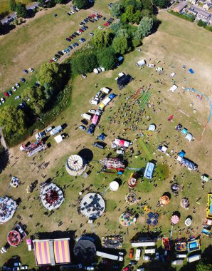 İngiltere 'nin Yüksek Açı Panoramik Hava Görüntüsü Büyük Britanya