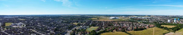 High Angle Panoramic Aerial View England Great Britain — Photo