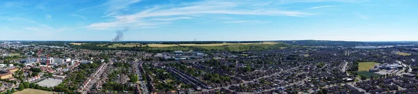 High Angle Panoramic Aerial View England Great Britain — Stockfoto