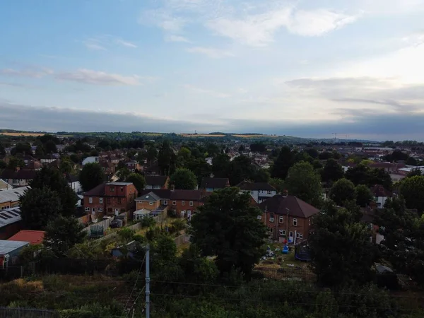 Aerial Footage High Angle View Luton Town England Residential Area — 图库照片