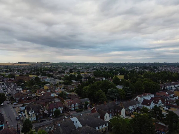 Aerial Footage High Angle View Luton Town England Residential Area — Foto de Stock