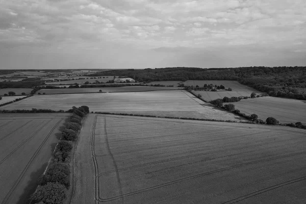 Classic Black White High Angle Aerial View England Great Britain — 图库照片