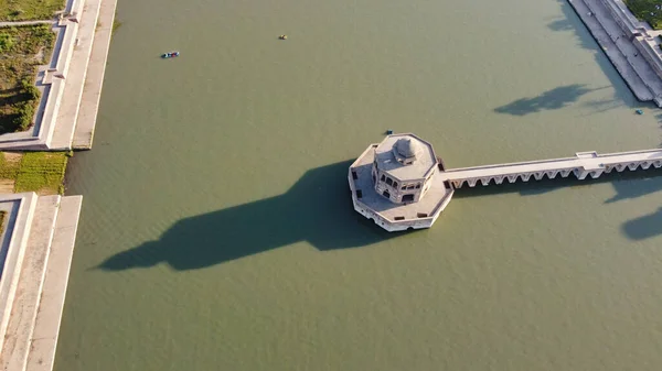 High Angle Aerial View Historical Mughals Hiran Minar Village Sheikhupura — Stok fotoğraf