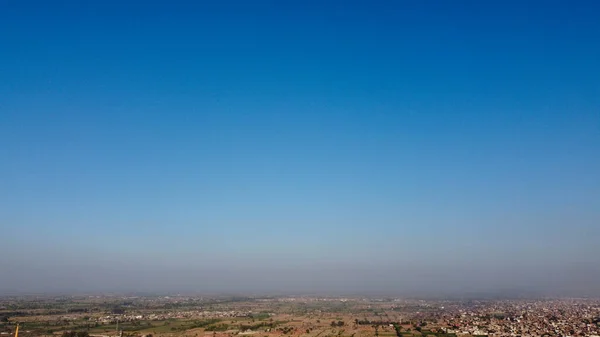 High Angle Aerial View Historical Mughals Hiran Minar Village Sheikhupura — Stockfoto