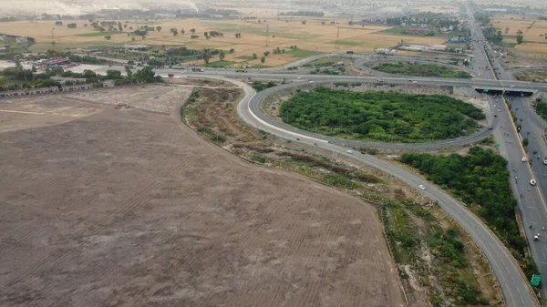 High Angle Footage Aerial View Pakistani Motorways Kala Shah Kaku — Stock Photo, Image