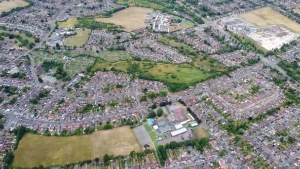 Gyönyörű Aerial High Angle Panoramic 360 Kilátás Gyönyörű Anglia Táj — Stock videók