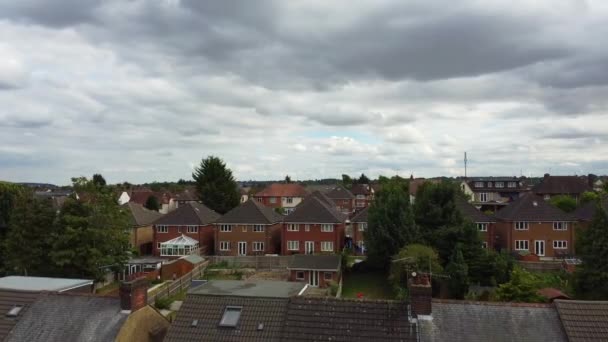 Beautiful Aerial View High Angle Footage Luton Town England — Stock Video