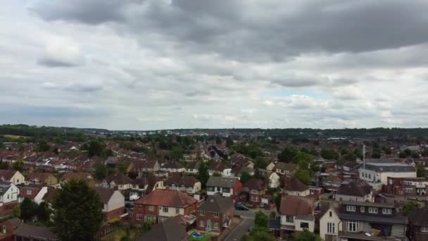 Beautiful Aerial View High Angle Footage Luton Town England — Video