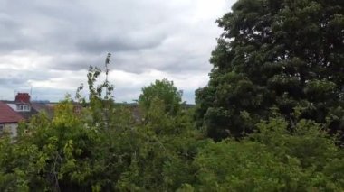 Beautiful Aerial View and High Angle Footage of Luton Town of England UK