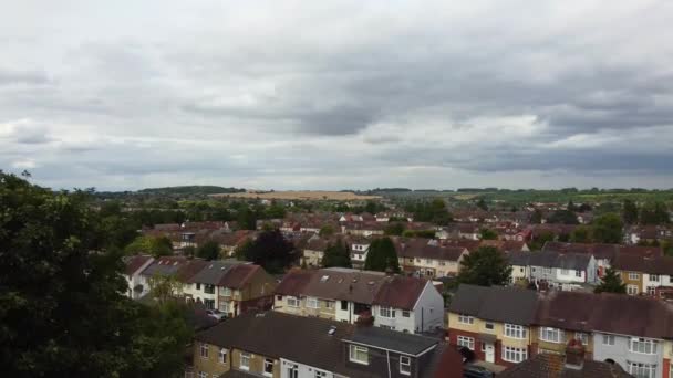 Beautiful Aerial View High Angle Footage Luton Town England — Stock videók