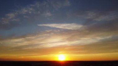 High Angle Aerial Footage View of Train and Railway Tracks at Sunset Time over Luton Town of England UK