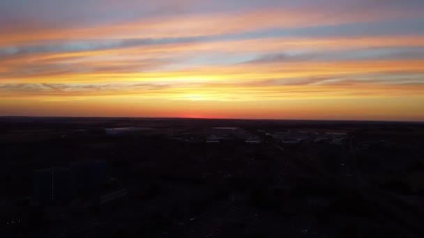 Beautiful Colourful Sunset Colourful Clouds Sky Luton Town England Great — Vídeo de stock