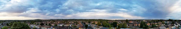 Beautiful Aerial View Clouds Sunset Luton Town England Great Britain — ストック写真