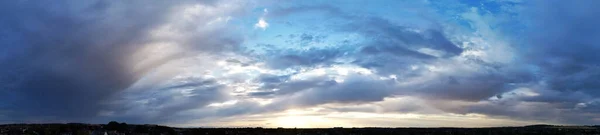 Beautiful Aerial View Clouds Sunset Luton Town England Great Britain — Zdjęcie stockowe