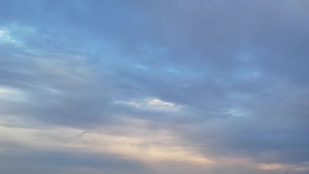 High Angle Footage Beautiful Sunset Scene Luton City England — Stock video