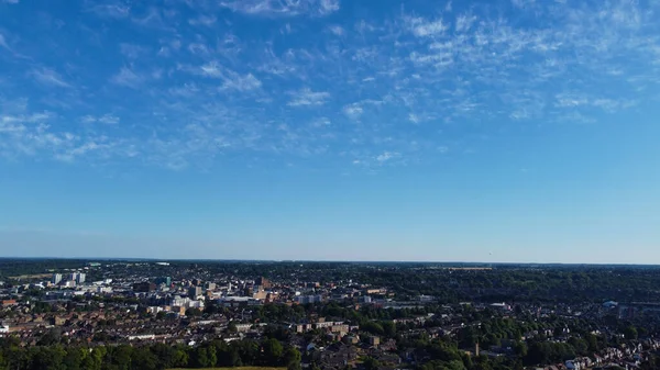 Aerial View High Angle Footage Wardown Public Park Luton City — 图库照片