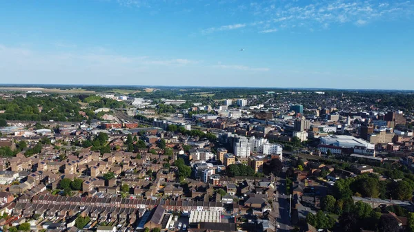 High Angle Aerial View Luton City England Great Britain Sunset — Photo