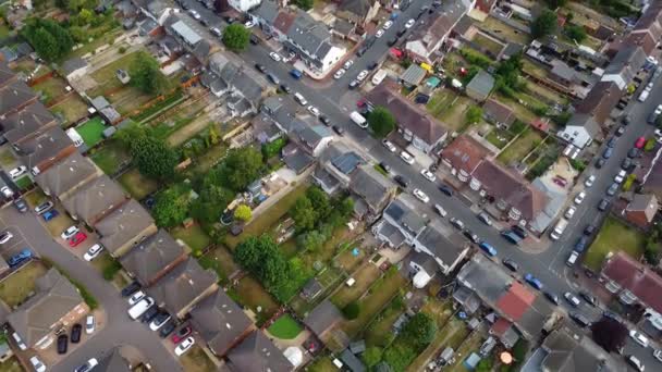 High Angle Footage Luton City England Footage — стоковое видео