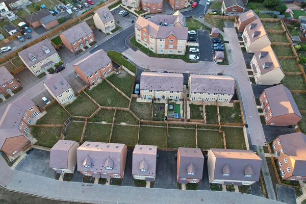 High Angle Aerial View Luton City England Great Britain Sunset — Stok fotoğraf